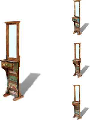 Image de vidaXL Miroir de vestiaire bois ancien 47x23x180 cm - miroir