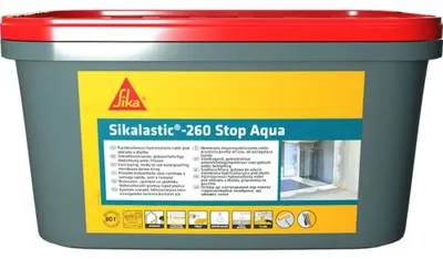 Obrázek produktu pro Rychleschnoutní Elastická Hydroizolace Sika Sikalastic-260 Stop Aqua