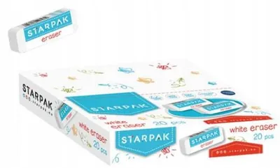 Produktbild von Starpak Radiergummi Weiß 1 Stück Schulbedarf
