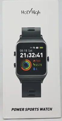 Produktbild von HolyHigh P1C Power Sports Watch, Fitness Tracker, Sport Uhr mit GPS, Herzfrequenzmessung, Schrittzähler, Schwarz