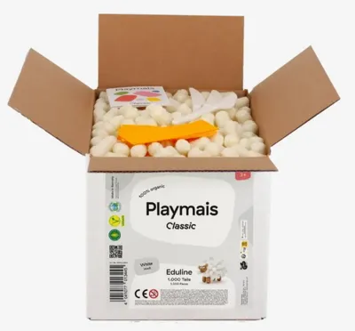 Produktbild von PlayMais Bastel Kreativität Eduline Classic Refill 1000 weiß white ab 3 Jahren