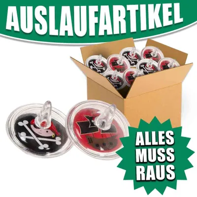 Produktbild von Mini Kreisel Pirat "12er Pack" - ca. 3,5 cm