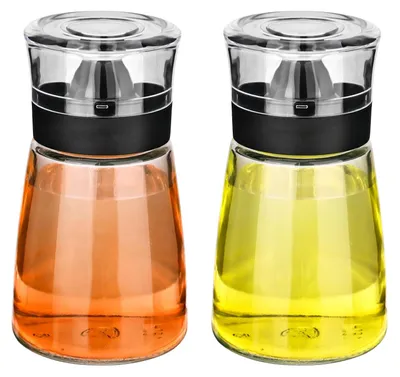 Öl- und Essigdispenser 2er-Set, 160 ml, Glas, auslaufsicher