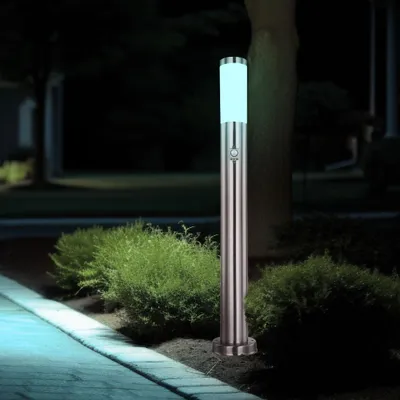 Produktbild von Smart RGB LED Stehleuchte, silber, Bewegungsmelder