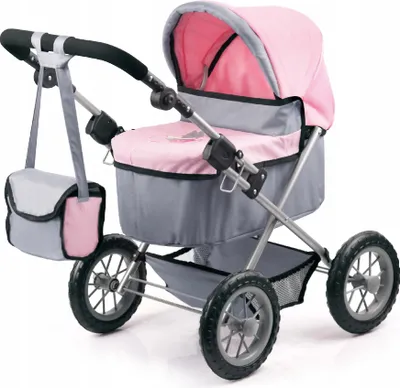 Produktbild von Puppenwagen Trendy grau/rosa
