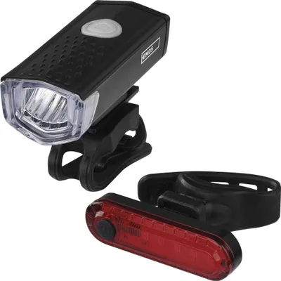 EMOS LED přední + zadní nabíjecí svítilna na kolo, 90 lm, P3923