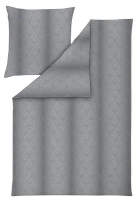 Produktbild von Estella Mako Jersey Bettwäsche 135x200 Juri anthrazit grau Ornamente 6928-920
