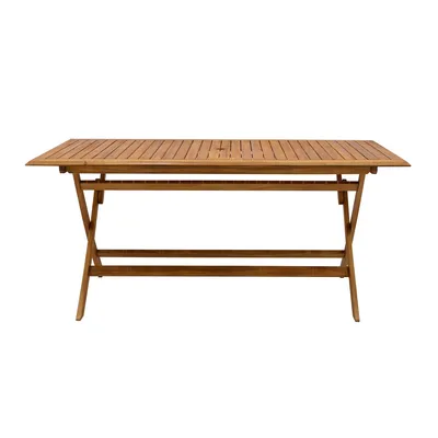 Produktbild von Miliboo - Rechteckiger Gartentisch aus Massivholz B170 cm zusammenklappbar SANTIAGO