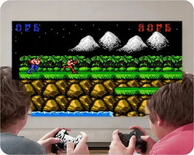 Obrázek produktu pro Chytrý Projektor 2V1 Android 11 4K Uhd Mit 2 Pads Und 30000 Retro Spiele