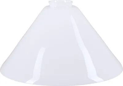 Produktbild von Schusterschirm Ø 290mm Lampenglas Weiß Vestaschirm Ersatzglas Leuchtenglas rund