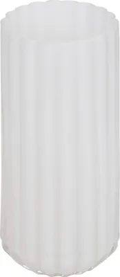 Produktbild von Vase rosenblüte gestreift 12x12x28cm weiß  - Atmosphera créateur d'intérieur