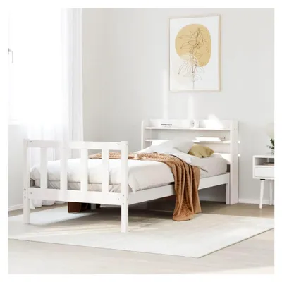 Produktbild von Bettgestell 90x200 cm aus Kiefernholz in Weiß