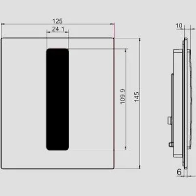 Produktbild von SANIT 16.094.00..0000 Urinal Abdeckplatte Ineo Bright