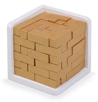Zdjęcie produktu dla Drewniana łamigłówka puzzle 3D dla dzieci dorosłych edukacyjna