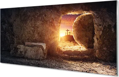 Produktbild von Glasbilder 120x60 Wandkunst Cave überquert die Sonne