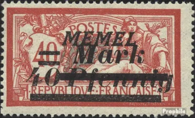 Produktbild von Briefmarken Memelgebiet 1922 Mi 119 mit Falz Aufdruckausgabe