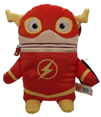Zdjęcie produktu dla Schmidt Spiele - "Zjedz stres" DC Super Hero The Flash - Pluszowa figurka, 29 cm, złoty kolor, zabawka przedstawiająca postać