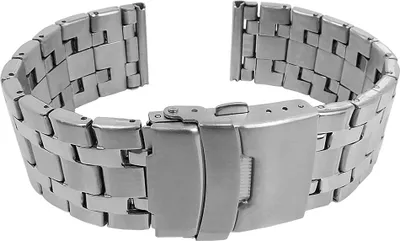 Produktbild von Herzog Uhrenarmband 18mm > Edelstahl silbern Sicherheitsschließe