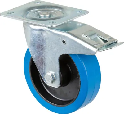 Image de BS ROLLEN Roulette pivotante (Ø roue 160 mm capacité de charge 300 kg / avec frein plastique) - L420.B61.160