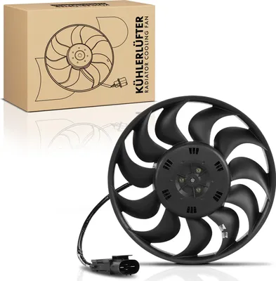 Immagine prodotto di Frankberg 1x ventola di raffreddamento motore singola senza telaio ventola radiatore Audi A8 4E2 4E8 A3 Sportback 8P1 8PA
