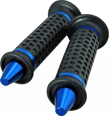 Produktbild von Lenkergriffe STR8 Kegel, blau eloxiert