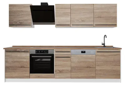 Imagen del producto de Mueble de cocina Vicco R-Line Sonoma/Blanco 280 cm sin encimera, Model 67192