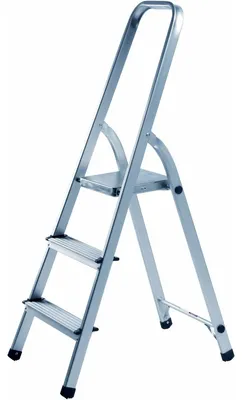 Produktbild von Alco Haushaltsleiter Aluminium 3-stufig 125cm silber