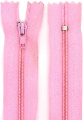 Produktbild von Reißverschluss 2 mm Nylon nicht teilbar 25 cm Hellpink