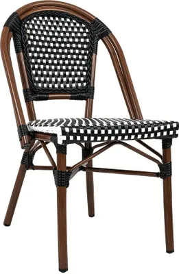 Zdjęcie produktu dla Krzesło ogrodowe CAFE PARIS brązowe rattan