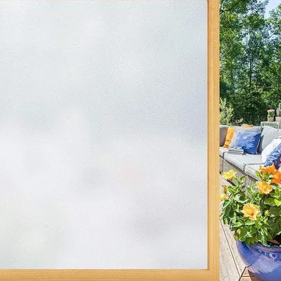 Immagine prodotto di Pellicola opacizzante per vetri Unyqoos® – autoadesiva ed elettrostatica, effetto opaco, protezione UV (96%), dimensioni 45 x 400 cm, ideale per bagno, soggiorno e ufficio