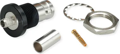 Produktbild von TELEGÄRTNER BNC-Kabeleinbaubuchse 50 Ohm für  RG-58C/U, isoliert