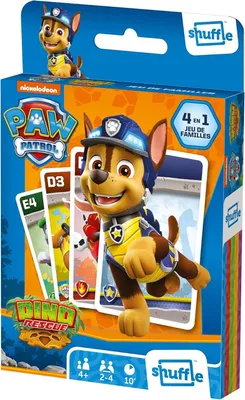 Productafbeelding van 4 in 1 Kaartspel, 4 spelregels, voor 2-4 spelers, vanaf 4 jaar, leerzaam en leuk