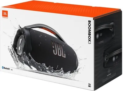 Obrázek produktu pro Bezdrátová reproduktorová souprava JBL Boombox 3, Bluetooth 5.3, stupeň krytí IP67, baterie 10 000 mAh, černá, verze pro EU
