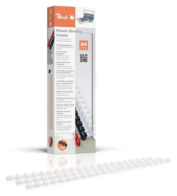 Zdjęcie produktu dla Peach Bürogeräte, Biały, 25 ark., A4, 6 mm, 100 szt.
