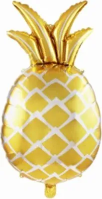Obrázek produktu pro Balónek Ananas 48X80Cm Fólie 3 Závěsné Otvoryzlatá