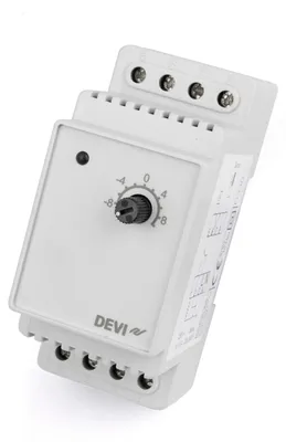 Image de DANFOSS DE-VI Thermostat Devireg 330 -10/+10 degrés pour profilé chapeau 140F107