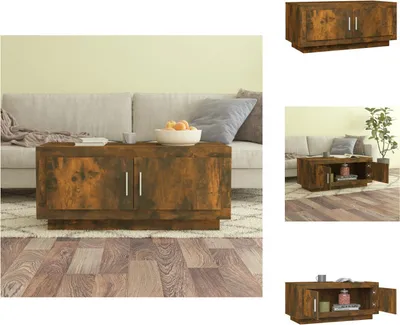 Produktbild von vidaXL Couchtisch Räuchereiche 102x50x45 cm Holzwerkstoff -  Couchtische