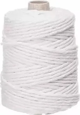 Image de Cordon en coton torsadé 5mm 100m blanc