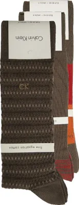 Zdjęcie produktu dla Męskie 3 pary niskich skarpet z bawełny CK CALVIN KLEIN artykuł ECR164+ECP161+ECR165 SOCKS 3 PIECES, Y05-E35-Y18 Smoke brown / Smokeu taupe / Smoke brn, EUR 40/46 - UK 6.5/11, Bawełna 90%,Poliamid 8%,Elasthan 2%
