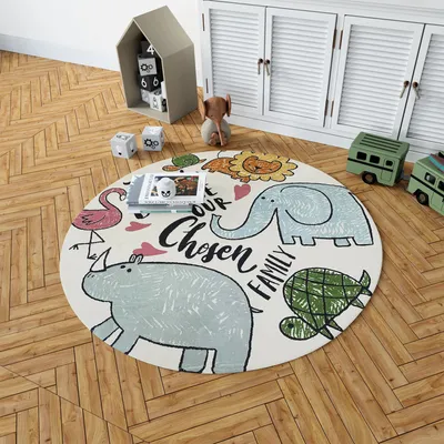 Produktbild von Conceptum Hypnose, Woopamuk103, Teppich (120 x 120), 70 % BAUMWOLLE / 30 % POLYESTER, Weiß, 120 x 120 cm
