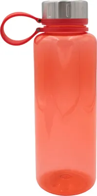 Produktbild von Steuber Trinkflasche Steel-Top 1000ml Kunststoff-Trinkflasche mit Edelstahldeckel, rot