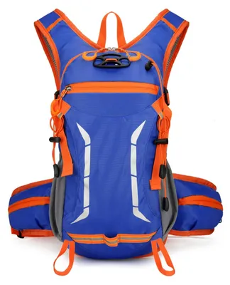 Produktbild von Ultraleichte Fahrradtasche mit Helmhaube - Blau