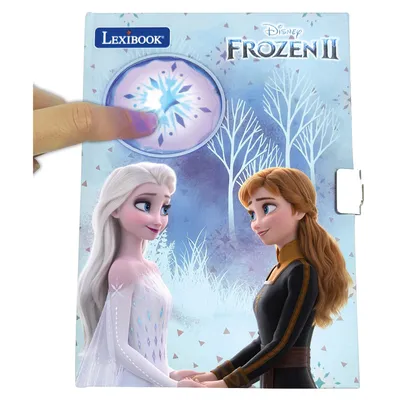 Zdjęcie produktu dla THE SNOW QUEEN - Dziennik elektroniczny - Efekty świetlne i akcesoria (naklejki, ołówek, marker)
