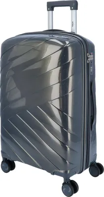 Produktbild von DYX 4 Rollen Koffer M 67 cm Dubai grau : grau Farbe vom Hersteller: grau