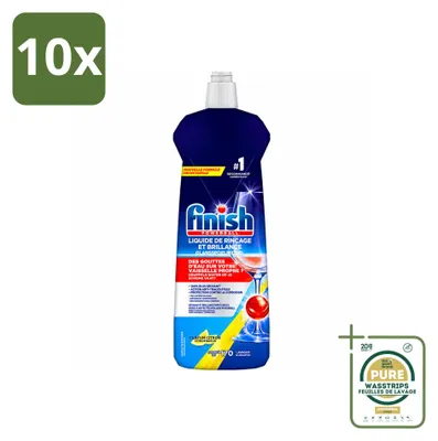 Produktbild von 10 x Finish Glanzspüler Zitrone - 800 ml - Vorratspackung - 10 Stücke