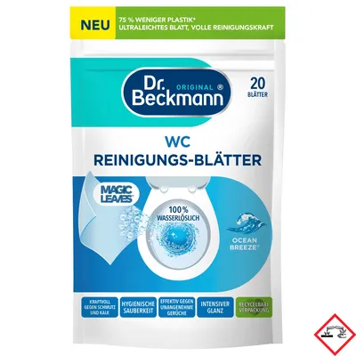 Zdjęcie produktu dla Dr Beckmann Listki czyszczące do WC Ocean Breeze 44g