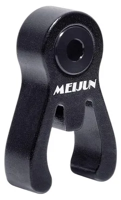 Immagine prodotto di Gancio per manubrio in alluminio nero, adatto per biciclette pieghevoli