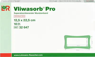 Zdjęcie produktu dla Vliwasorb Pro superabsorbent sterylny 12,5x12,5cm, 10 St KOM