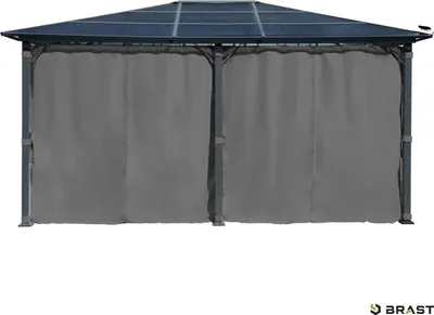 Produktbild von Alu-Pavillon PREMIUM 3,6x4,8 m grau
