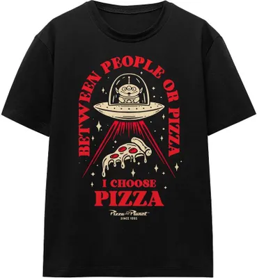 Immagine prodotto di Toy Story - Maglietta "Pizza o persone" per uomo/donna Unisex TV19281 (XXL) (Nero)